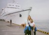 Nicole and me in front of the ship.