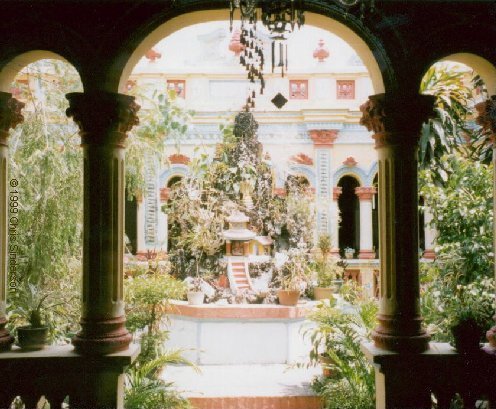 Inside the temple