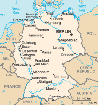 map of Germany