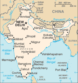 map of India