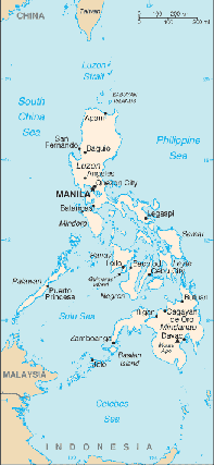 map of The Philippines