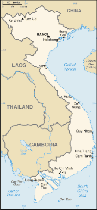 map of Vietnam