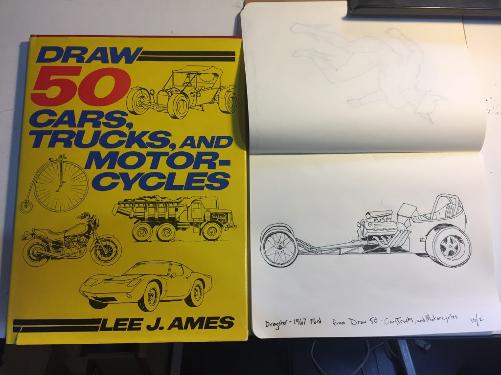 Inktober Sketch – 1967 Ford Dragster