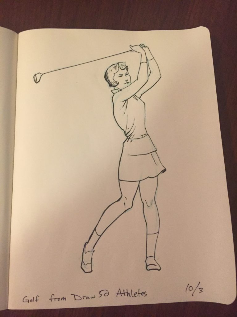 Inktober Sketch – Golf