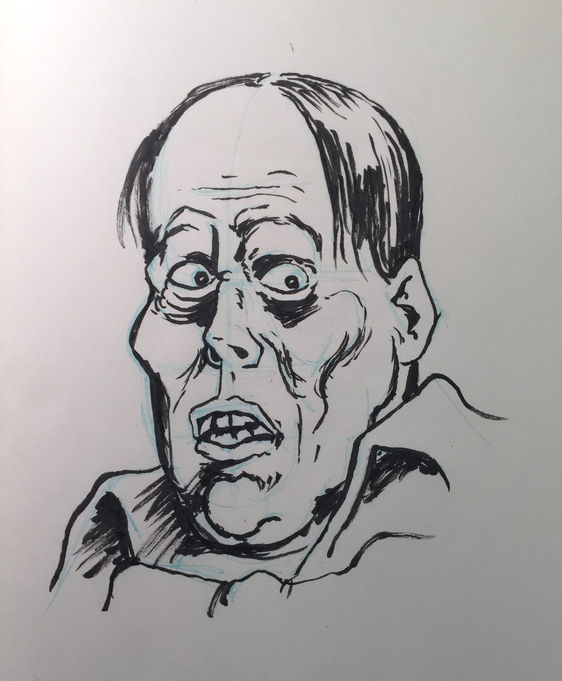 Inktober Sketch – Scared