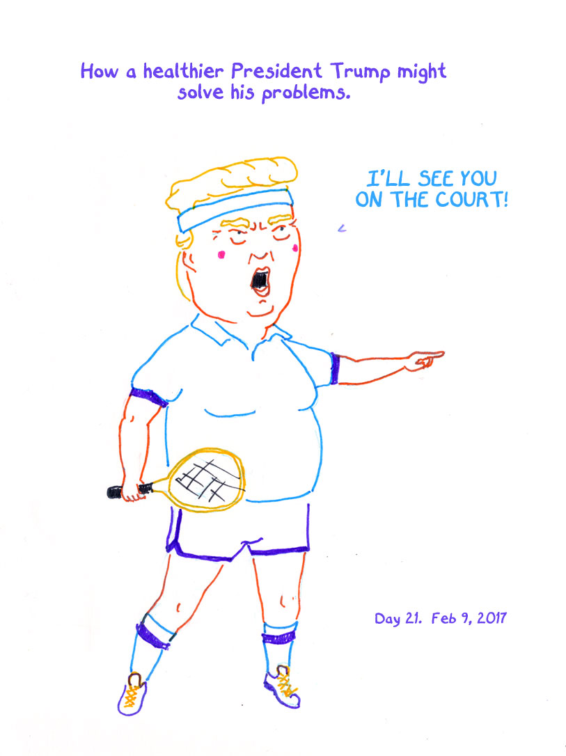 President Trump Sketchbook – Week 3