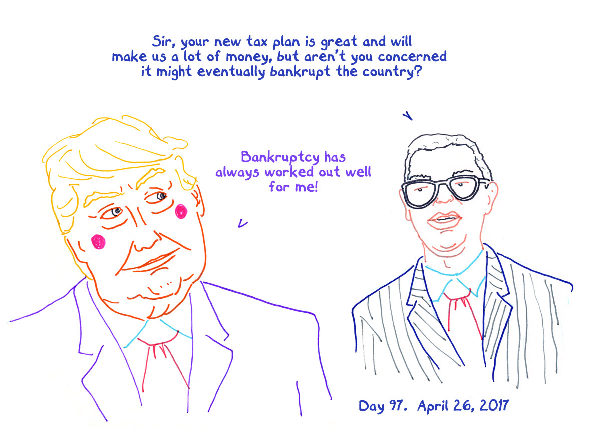 President Trump Sketchbook – Week 14